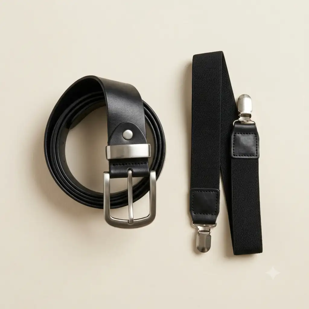 Belts, buttons and thread