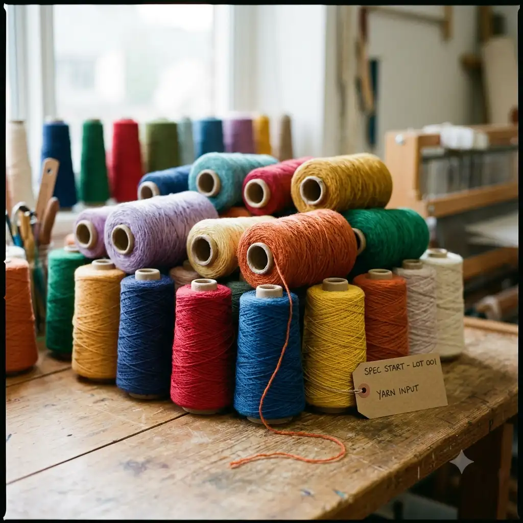 Yarn and thread spec input